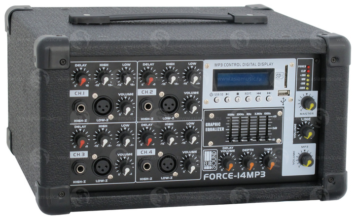 Фото Активный микшерный пульт EUROSOUND FORCE-14MP3