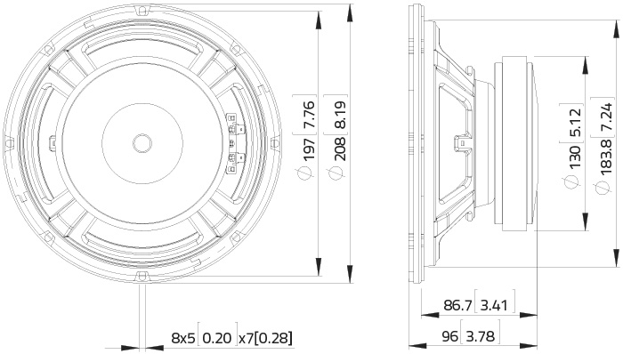 Фото Динамик 8" Lavoce WSF081.82-16