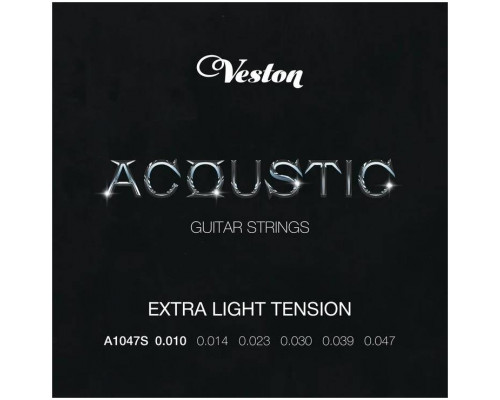 Фото Струны для акустической гитары VESTON A1047 S