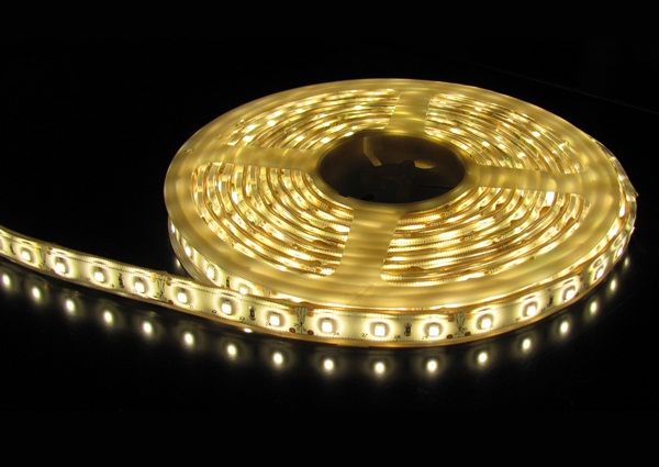 Фото AstraLight ST-SMD-3528-30WW-SR IP67  светодиодная лента, 12V DC, IP67,30 Led/ м, 2 Вт/ м, тепл бел цвет