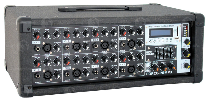 Фото Активный микшерный пульт EUROSOUND FORCE-28MP3