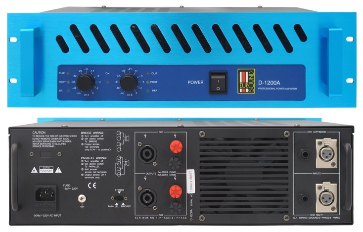 Фото Усилитель мощности EUROSOUND D-1200A