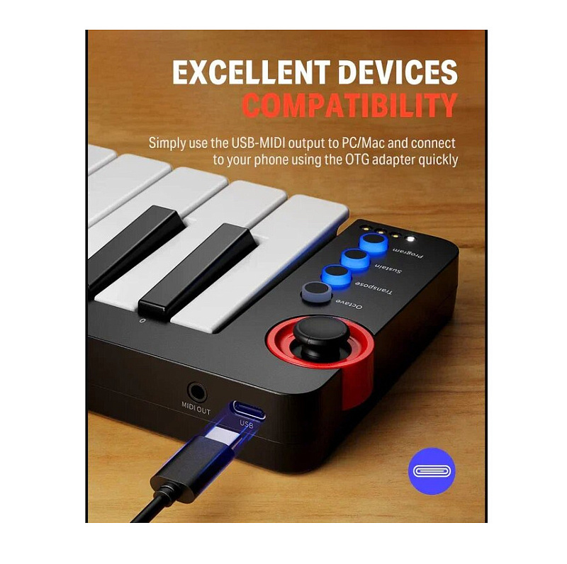 Фото Midi клавиатура Donner Music N-32