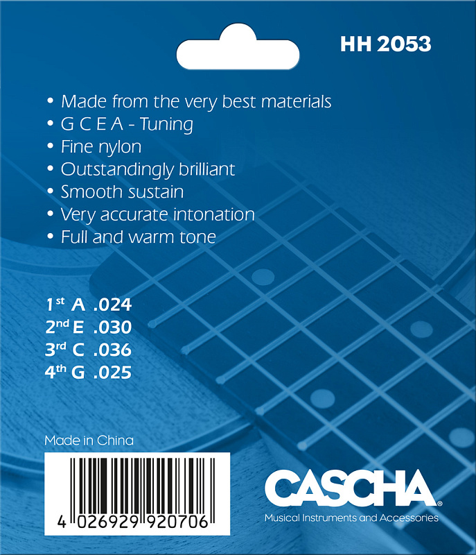 Фото Комплект струн Cascha HH-2053 для укулеле сопрано