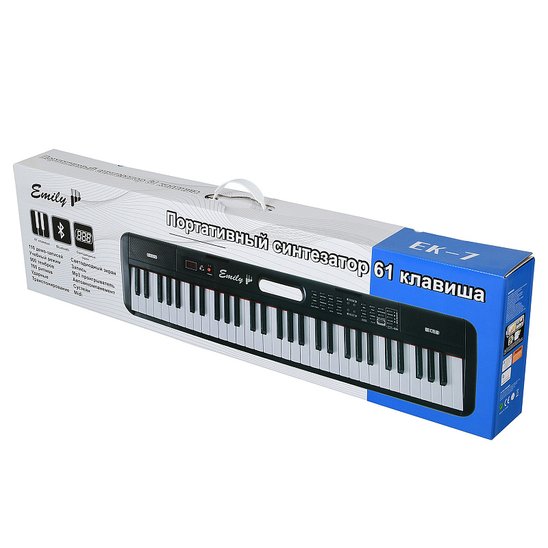 Фото Синтезатор EMILY PIANO EK-7 BL