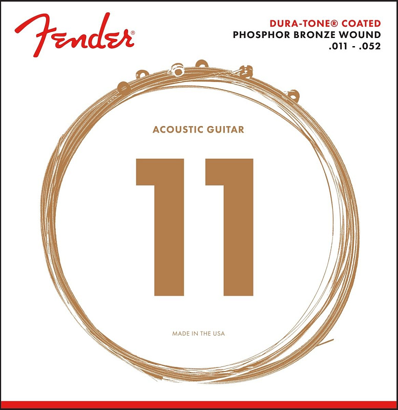 Фото FENDER 860CL PHOSPHOR BRONZE COATED 11-52