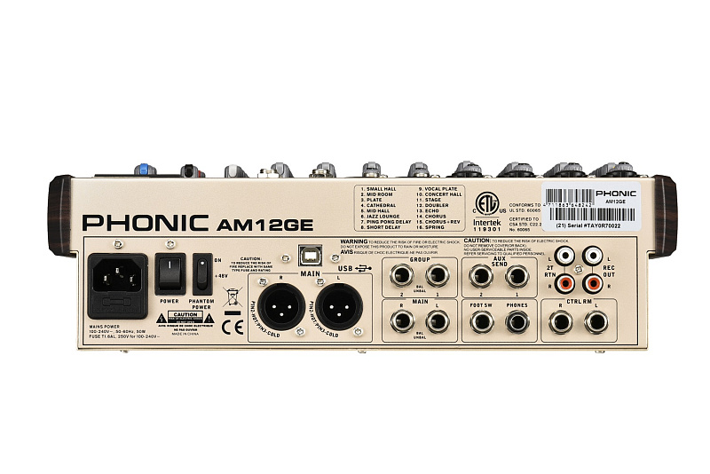 Фото Микшерный пульт Phonic AM12GE