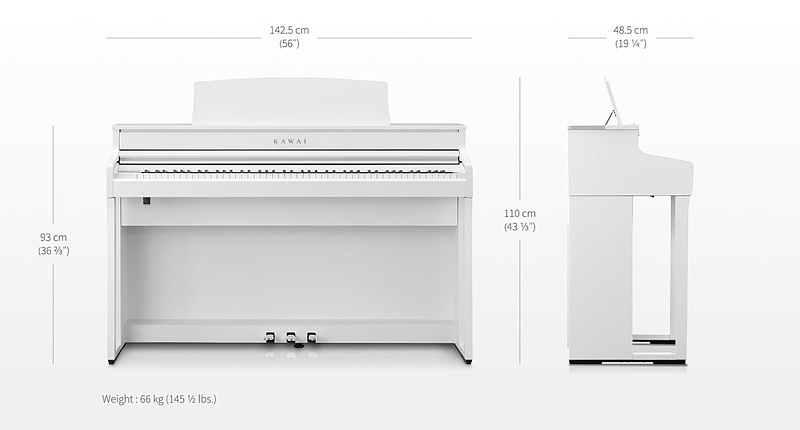 Фото Цифровое пианино KAWAI CA501 PSW