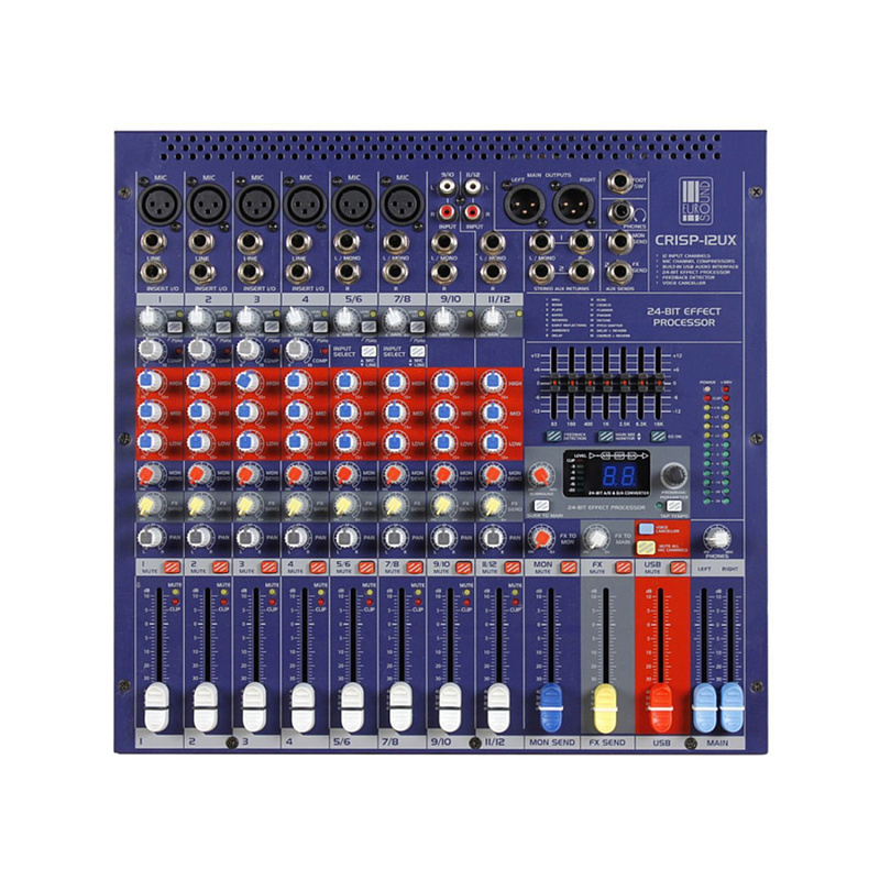 Фото Микшерный пульт EUROSOUND CRISP-12UX