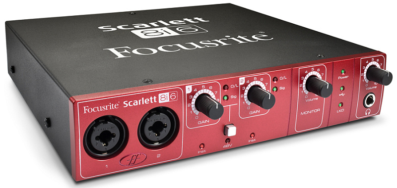 Фото Аудиоинтерфейс Focusrite Scarlett 8i6 USB