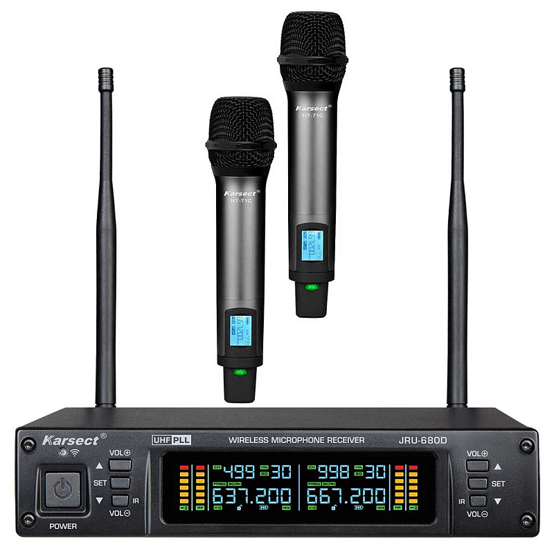 Фото Радиосистема c двумя микрофонами KARSECT JRU-680D/HT-71C