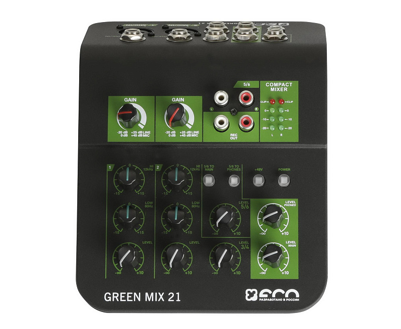 Фото Микшерный пульт ECO GREEN MIX 21