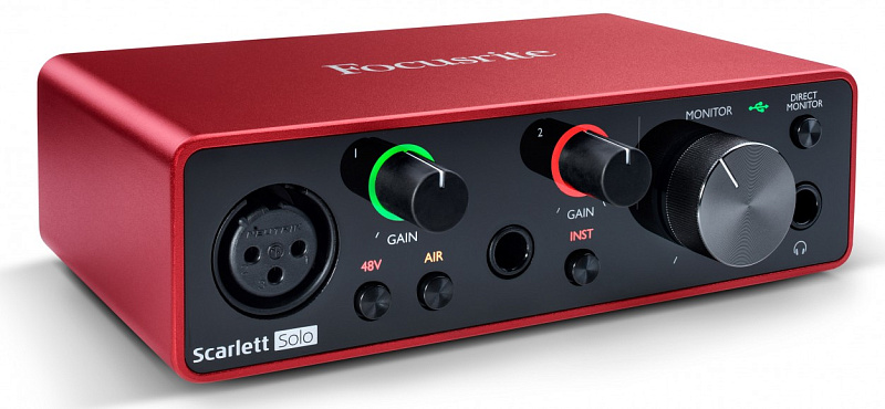 Фото Аудиоинтерфейс Focusrite Scarlett Solo 3rd Gen