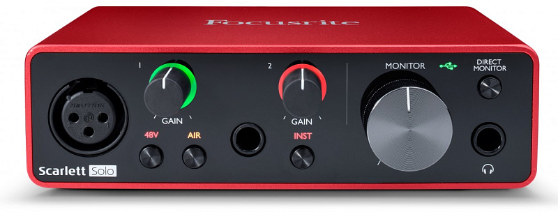 Фото Аудиоинтерфейс Focusrite Scarlett Solo 3rd Gen