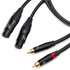 Кабель межблочный 2XLR-2RCA Radiotehnika Volna M02 (female) 2 m