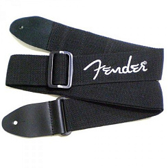 FENDER BLACK/WHITE LOGO ремень для гитары