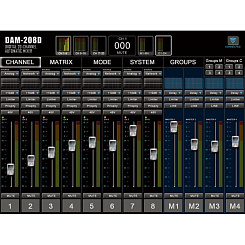 20-канальный цифровой автоматический микшер с интерфейсом RELACART DAM-208D