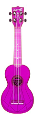 WATERMAN by KALA KA-SWF-PL Waterman Fluorescent Grape Soprano Ukulele