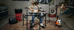 Электронная ударная установка DONNER DED-200 Electric Drum Set  5 Drums 3 Cymbals