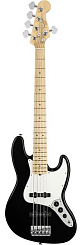 Бас-гитара FENDER AMERICAN STANDARD JAZZ BASS V 2012 MN BLACK