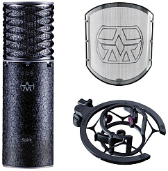 Конденсаторный проводной микрофон Aston Microphones SPIRIT BLACK BUNDLE