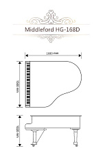 Кабинетный рояль Middleford HG-168D