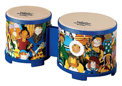 Remo RH-5600-00 Rhythm Club Bongos детские бонги 5"/ 6"х4,5", цвет Rhythm Kids Graphics