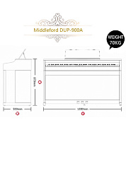 Пианино Middleford DUP-900A