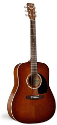 Art & Lutherie CEDAR ANTIQUE BURST QI+Кейс  электроакустическая гитара Dreadnought, цвет - санбёрст