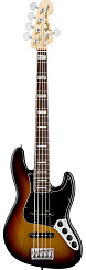 Бас-гитара FENDER AMERICAN DELUXE JAZZ BASS V RW 3-Color Sunburst