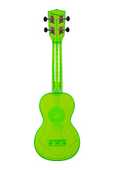 WATERMAN by KALA KA-SWF-GN Waterman Fluorescent Green, Soprano Ukulele