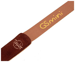 TAYLOR 66500 GS mini Guitar Strap, Brown Suede/Brown