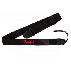 FENDER BLACK/RED LOGO ремень для гитары 