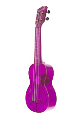 WATERMAN by KALA KA-SWF-PL Waterman Fluorescent Grape Soprano Ukulele